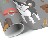 Dogs Wrapping Paper Cadeaupapier (Rol Hoek)