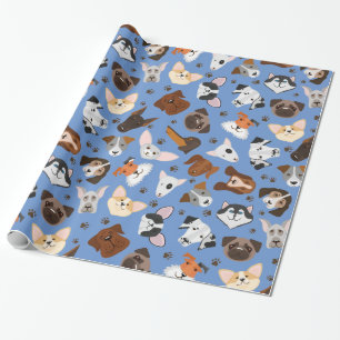 Dogs Wrapping Paper Cadeaupapier