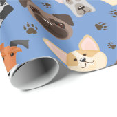 Dogs Wrapping Paper Cadeaupapier (Rol Hoek)