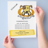 Dogsitbevordering Flyer (Hand)