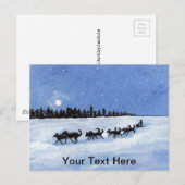Dogsled Briefkaart (Voorkant / Achterkant)