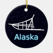 Dogsled Keramisch Ornament (Voorkant)