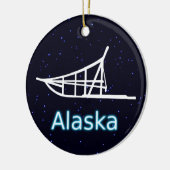 Dogsled Keramisch Ornament (Links)