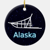 Dogsled Keramisch Ornament (Achterkant)