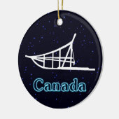 Dogsled Keramisch Ornament (Links)