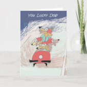Dogsled - verjaardagskaart kaart (Voorkant)