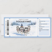 Dogsledding Gift Certificate Kaart (Voorkant)