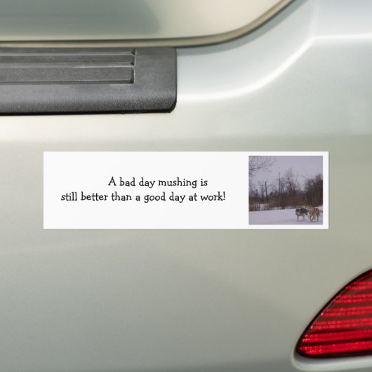 Dogsledepret Bumpersticker (Op auto)