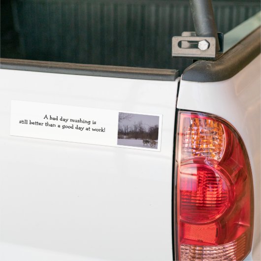 Dogsledepret Bumpersticker (Op Truck)