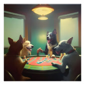 Dogs'Poker Night Foto Afdruk (Voorkant)