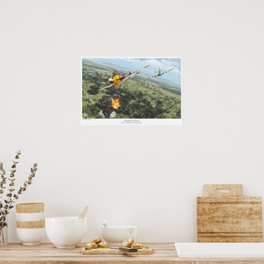 Dogstrijd over Europa Poster (Keuken)