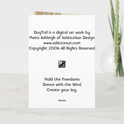 DogTail Kaart (Achterkant)