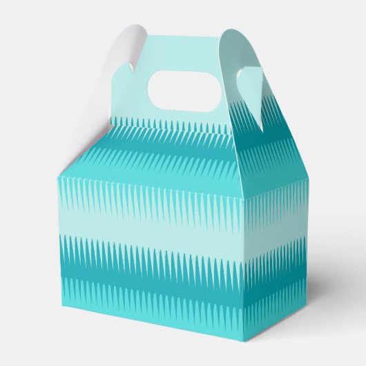 Dogtanden blauwgroen blauw groen dank je cadeaudoo bedankdoosjes (Voorkant Zijde)