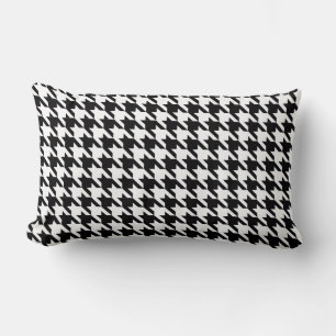 Dogtooth, Houndstooth-patroon in zwart-wit Kussen