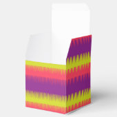 Dogtooth lijnen paarse roze lime groene geschenkdo bedankdoosjes (Geopend)