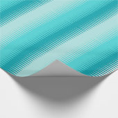 Dogtooth strees aqua blauwgroen buisje voor dageli cadeaupapier (Hoek)