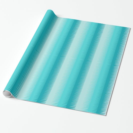 Dogtooth strees aqua blauwgroen buisje voor dageli cadeaupapier (Uitgerold)