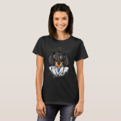 Dogtor Dachshund Vet Doctor chirurg Arts Pet T-shirt (Voorkant volledig)