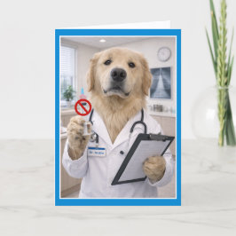 Dogtor's Orders  Get Well Card  NCC-1 Kaart