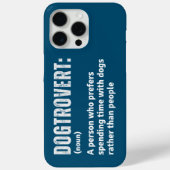 Dogtrovert Definitie Grappige Introverte Hond Oude Case-Mate iPhone Case (Achterkant)