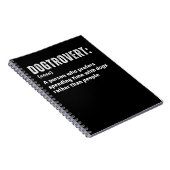Dogtrovert Definitie Grappige Introverte Hond Oude Notitieboek (Rechterzijde)