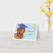 Dogue de Bordeaux Afstuderen Kaart (Gele Bloem)