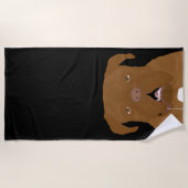 Dogue de Bordeaux badhanddoek (Voorkant)