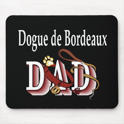 Dogue de Bordeaux Cadeaus voor papa Muismat (Voorkant)