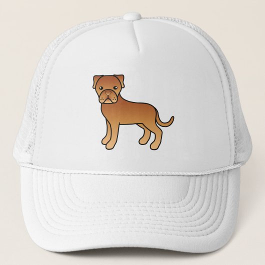 Dogue de Bordeaux Cute Cartoon Dog Trucker Pet (Voorkant)