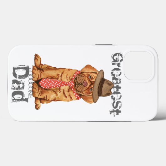 Dogue de Bordeaux Dad Case-Mate iPhone Case (Achterkant (horizontaal))