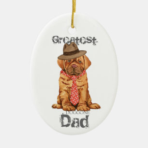 Dogue de Bordeaux Dad Ceramic Ornament