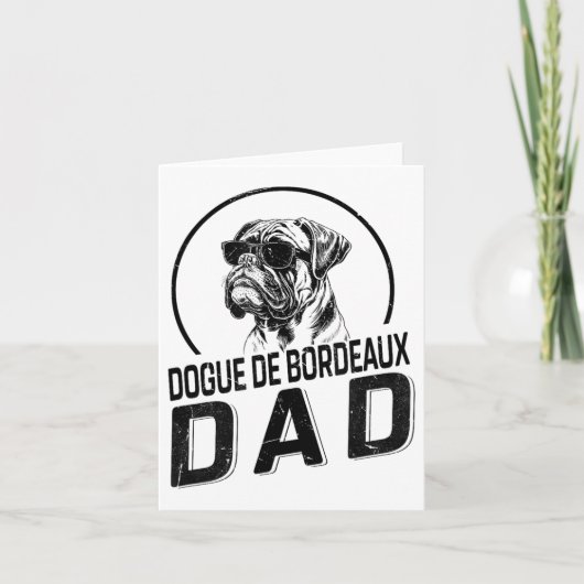 Dogue De Bordeaux Dad Dog Owner For Men Funny Dog Kaart (Voorkant)