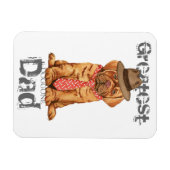 Dogue de Bordeaux Dad Magneet (Horizontaal)