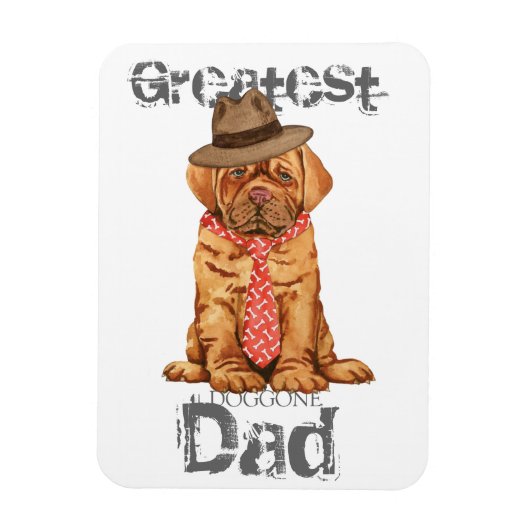 Dogue de Bordeaux Dad Magneet (Verticaal)