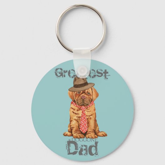 Dogue de Bordeaux Dad Sleutelhanger (Voorkant)