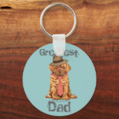 Dogue de Bordeaux Dad Sleutelhanger (Voorkant)