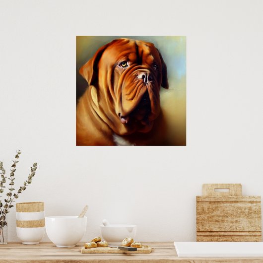 Dogue de Bordeaux Dog Poster (Keuken)
