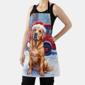 Dogue de Bordeaux Firefighter Station Santa Hat Schort (Insitu)