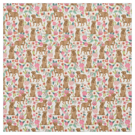 Dogue de bordeaux flankerende flankerende stoffen (Swatch)