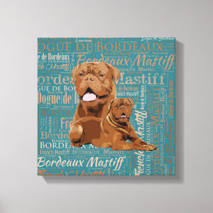 Dogue de Bordeaux - French Mastiff Canvas Afdruk