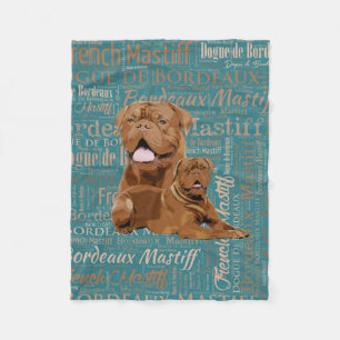 Dogue de Bordeaux - French Mastiff Fleece Deken