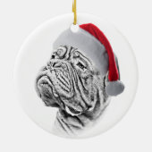 Dogue De Bordeaux - French Mastiff Keramisch Ornament (Achterkant)