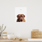 Dogue de Bordeaux gepersonaliseerde print (Keuken)