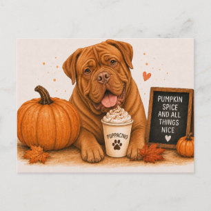 Dogue de Bordeaux Gezellig Pumpkin Spice Briefkaart