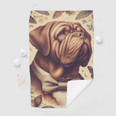  Dogue de Bordeaux Illustratie Golfhanddoek (Insitu)