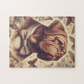 Dogue de Bordeaux Illustratie Legpuzzel (Horizontaal)