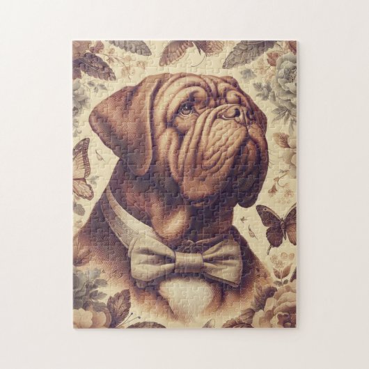 Dogue de Bordeaux Illustratie Legpuzzel (Verticaal)