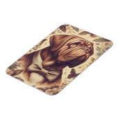 Dogue de Bordeaux Illustratie Magneet (Linkerzijde)