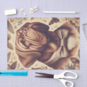 Dogue de Bordeaux Illustratie Tissuepapier (Craft)
