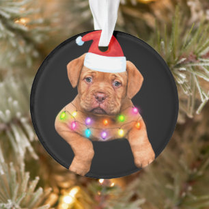 dogue de bordeaux kerst decor voor hondenliefhebbe ornament